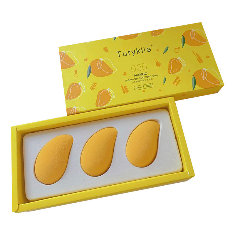 Turyklie Mango Beauty Egg Set – Makeup Sponge Blender Set