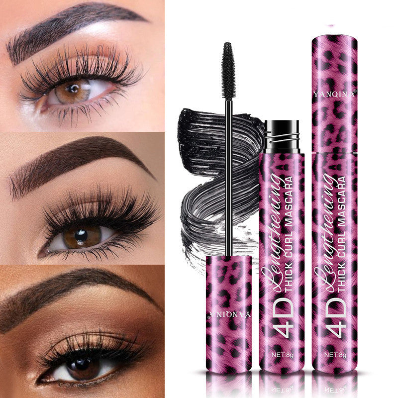 YANQINA Red Leopard Eye Makeup Set - 4D Mascara and 3D Precision Eyeliner | Cellence Beauty