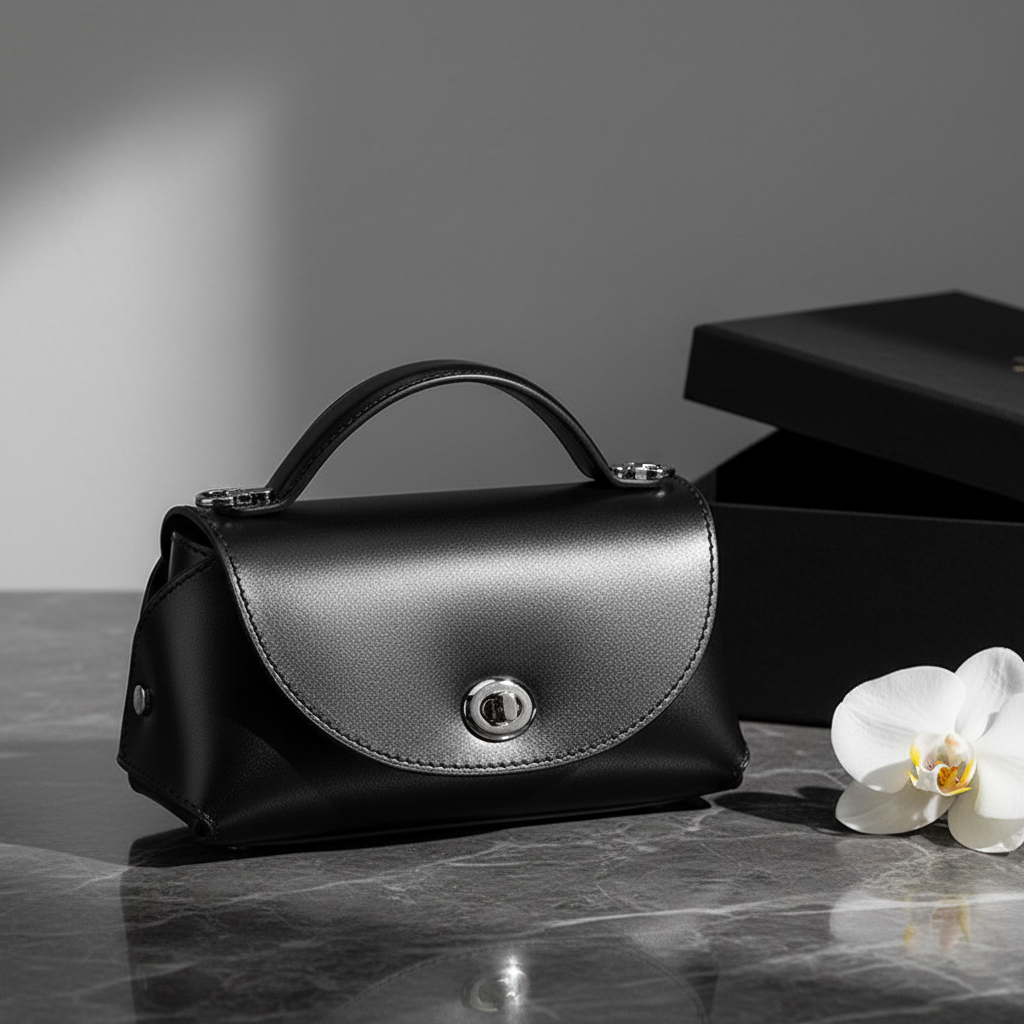 Black Bag Dark Marble Orchid