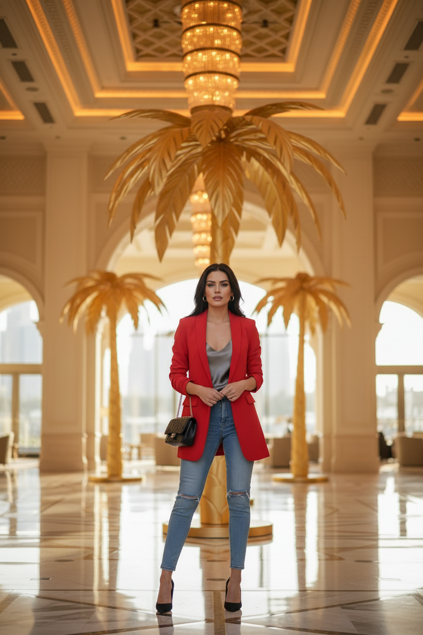 Blazer Rosu Dubai