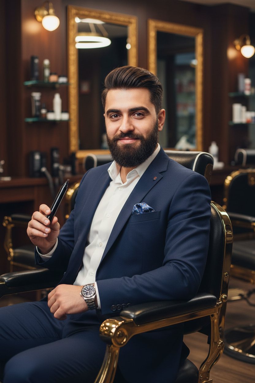 Céllence Men's Beard Pencil & Brush Set  Precision Fill & Natural Definition