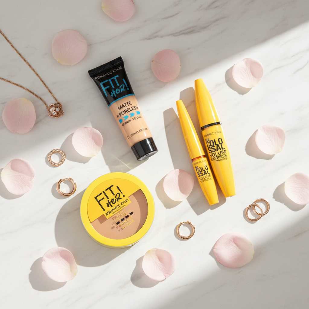 Céllence Makeup Kit Flatlay