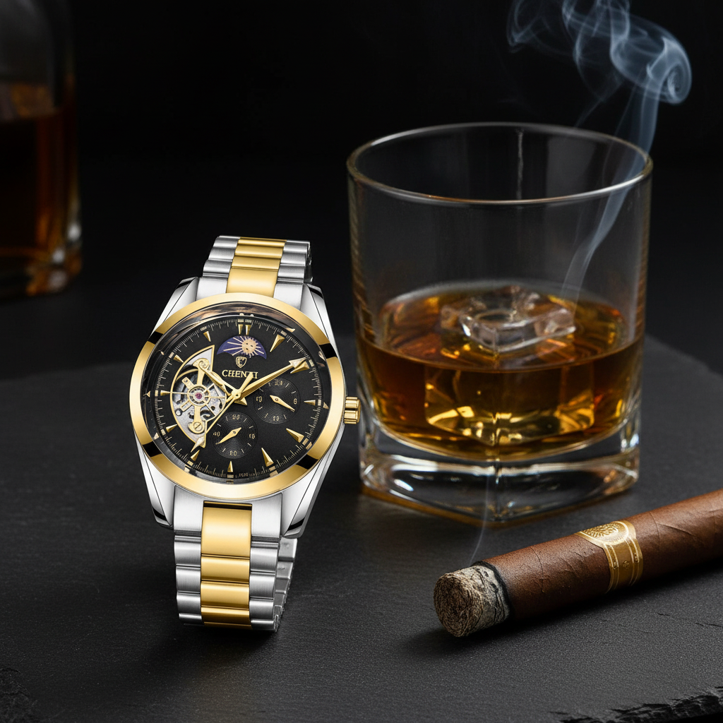 Ceas Negru Luxury