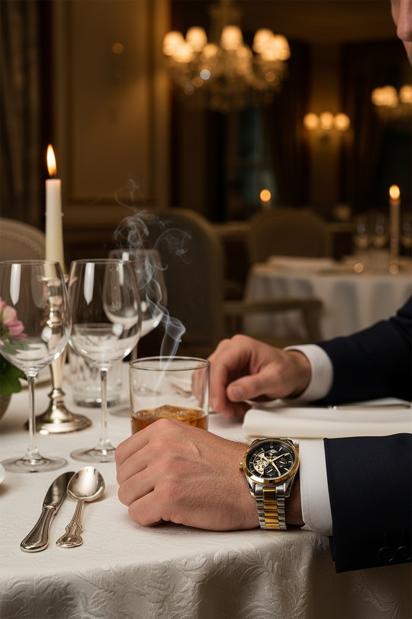 Ceas Negru Wrist Shot Luxury