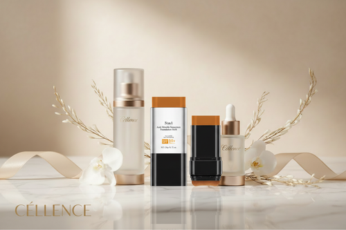 Céllence 3-in-1 Anti-Wrinkle Foundation Stick – SPF 50+ | Sunscreen, Coverage & Moisture