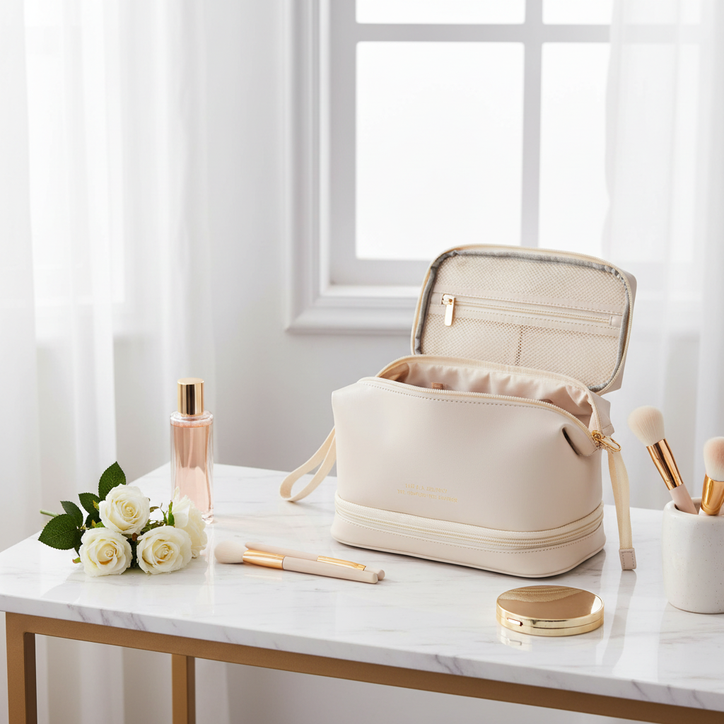Geanta Cosmetica Cream Luxury