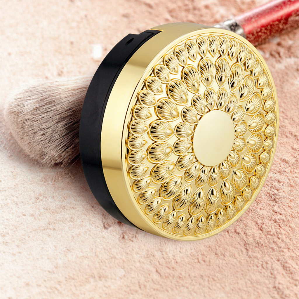 Gold Compact - Brush & Powder fără brand