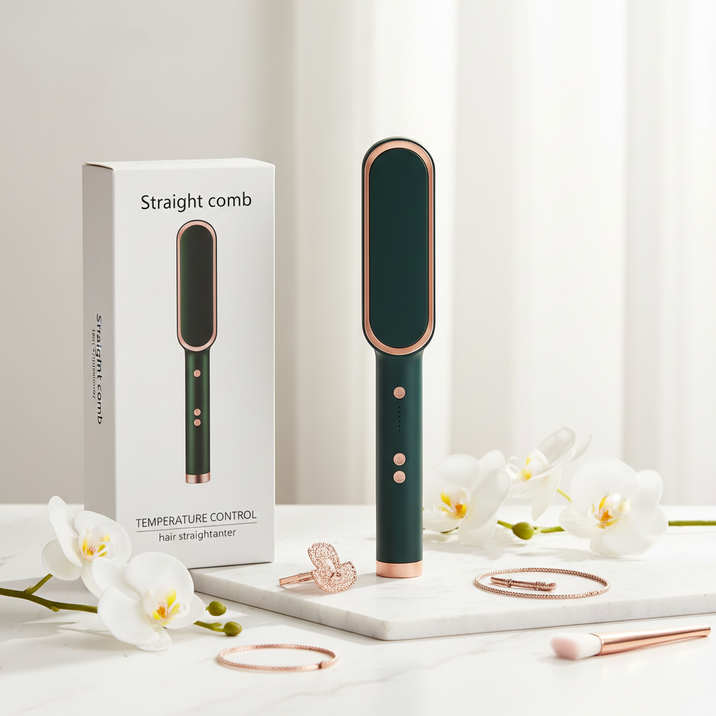 Céllence 2-in-1 Hair Straightener & Curling Tong  Negative Ion Electric Brush