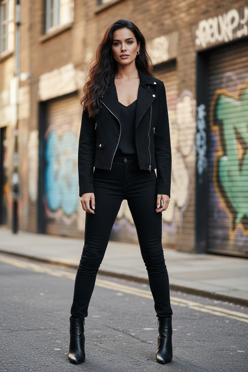 Jacheta Biker Neagra
