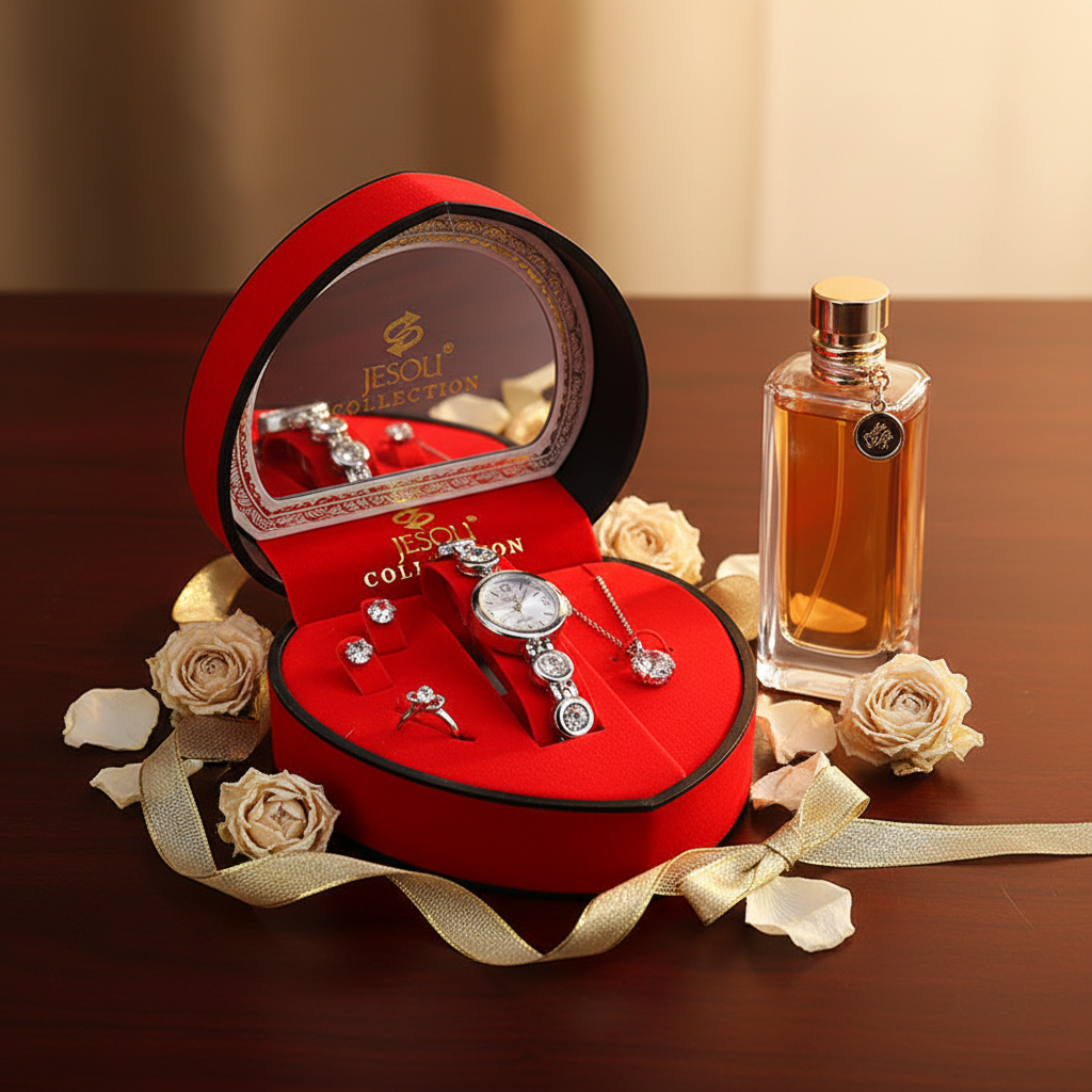 Jesoli Gold Set Dark Wood