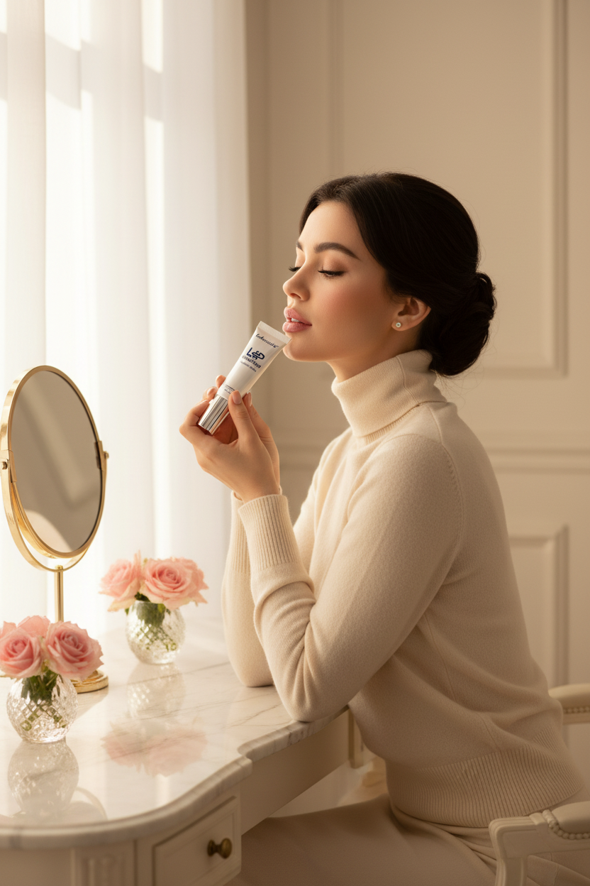 Lip Plumper — vanity, oglindă gold, cashmere