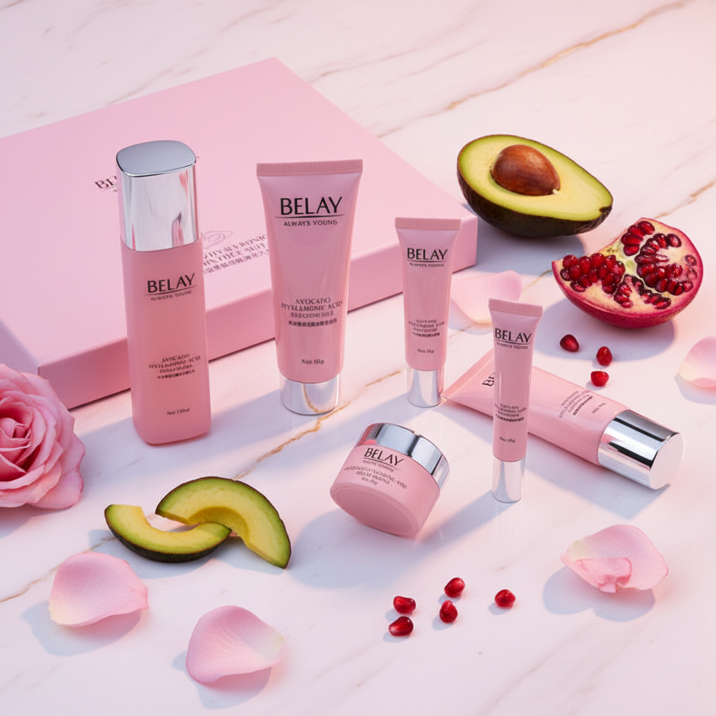 Luxury Facial Care Set — Product Flat Lay