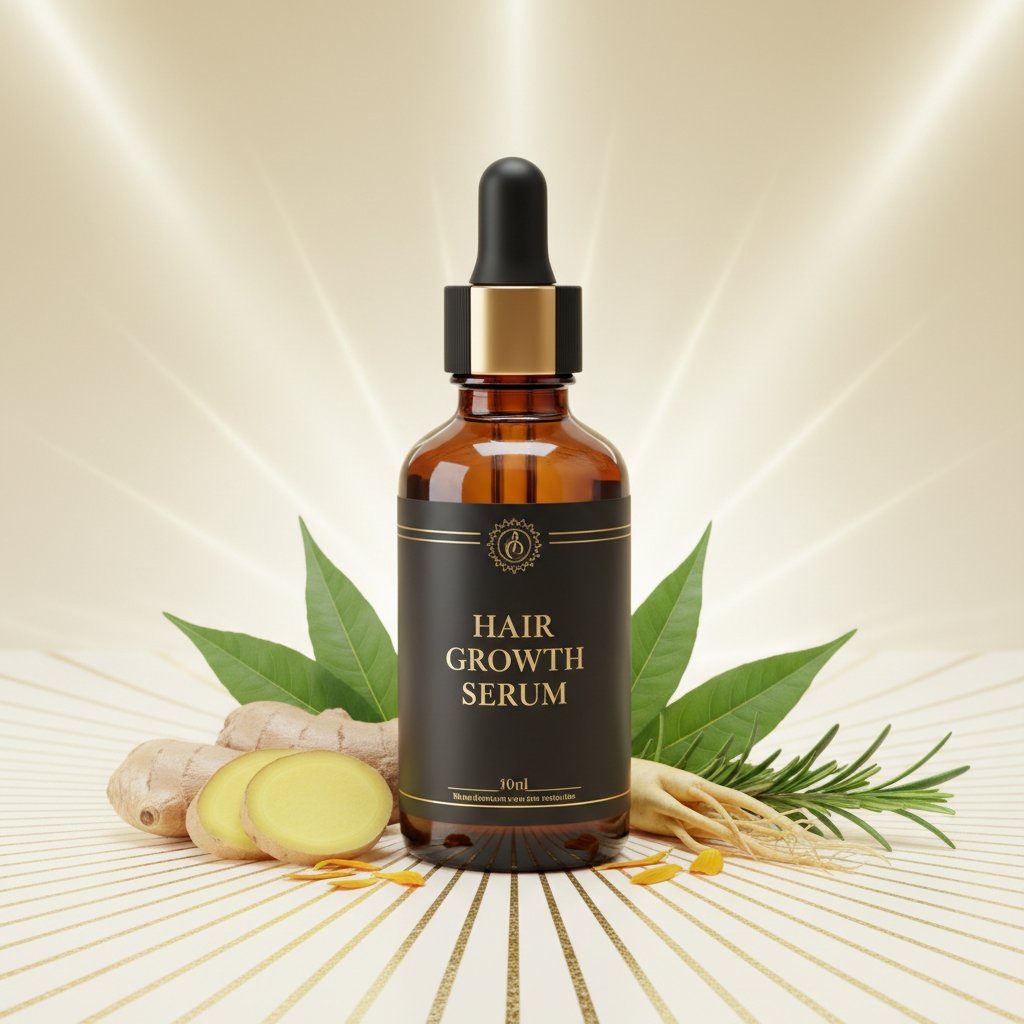 Luxury Hair Growth Serum - Light Background