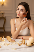 Model la Masa cu Brush — Editorial Lux