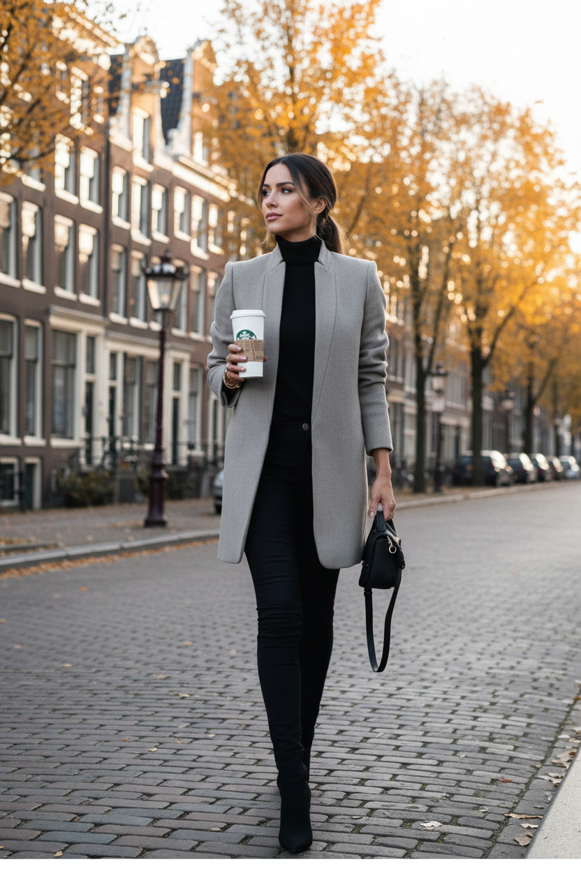 Palton Gri Amsterdam