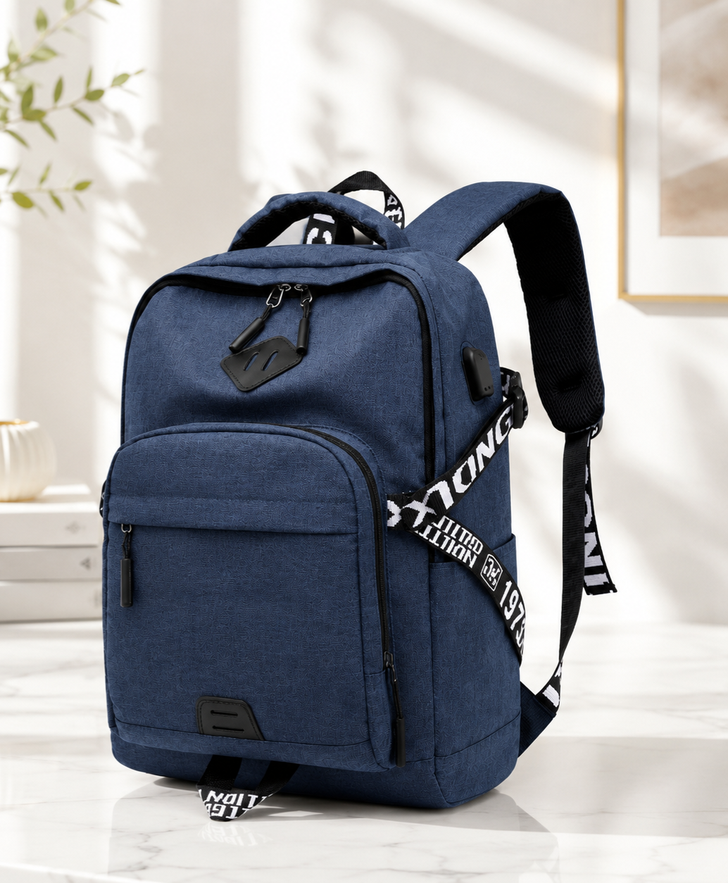 Céllence Laptop Backpack with USB Charging Port — Men's Travel & Business Bag