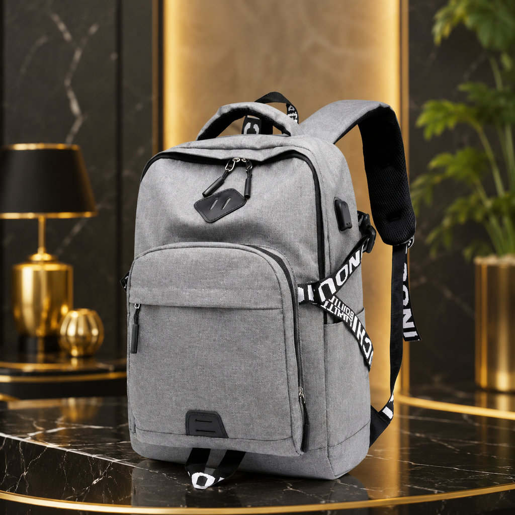 Céllence Laptop Backpack with USB Charging Port — Men's Travel & Business Bag