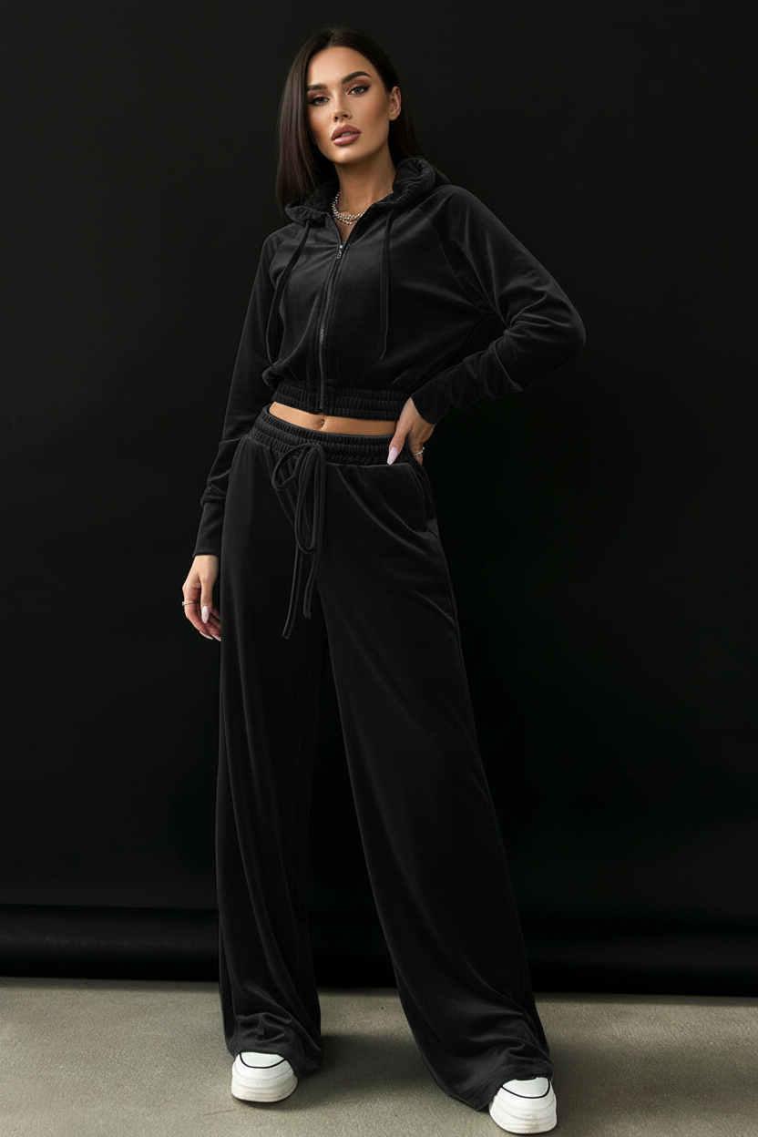 Set Velur Negru
