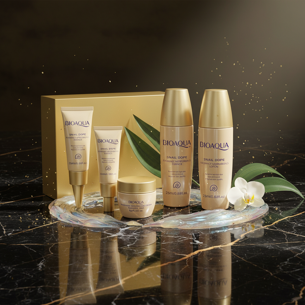 Snail Collagen Kit — Gold Black Marble