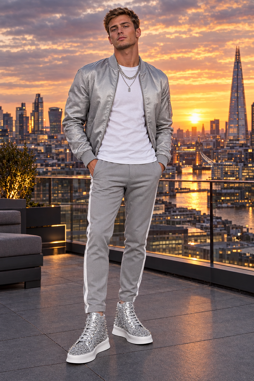 Sneaker Argintiu Londra
