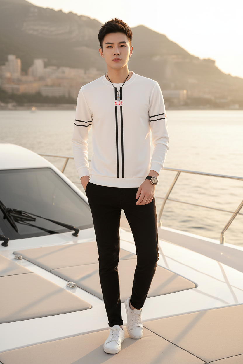 Tricou Alb N01 Yacht