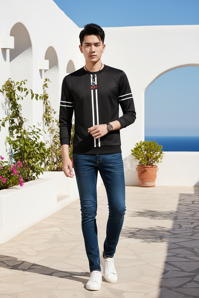 Tricou Negru N01 Terasa