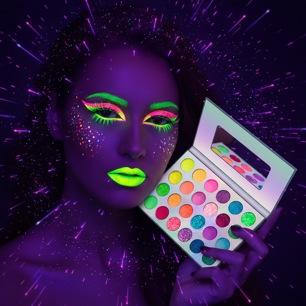 UV Glow Palette — Model UV Editorial